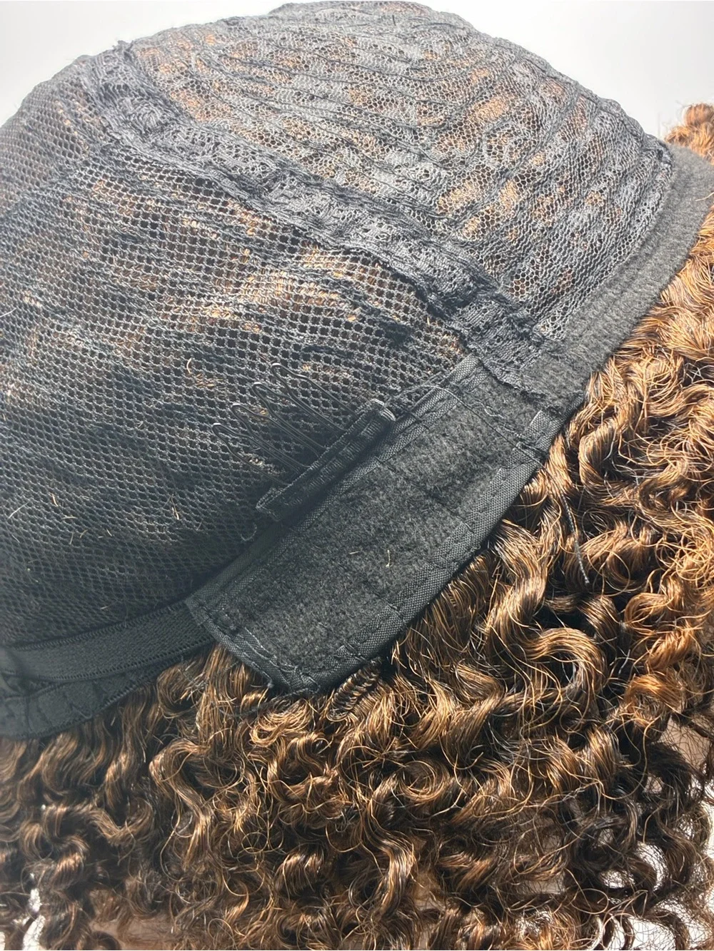 Natural Curly Afro Wig - Brown. Synthetic. Color:  T-30
